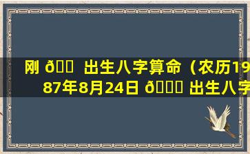 刚 🐠 出生八字算命（农历1987年8月24日 🍀 出生八字算命）